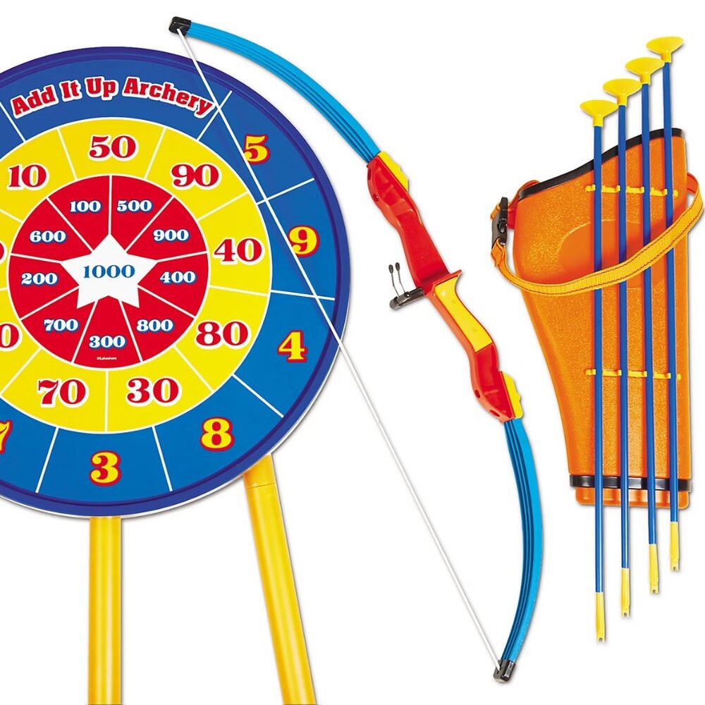 Add It Up Math Skills Bow and Arrow Archery Set